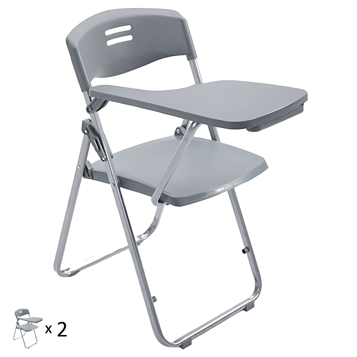 Folding Training Chair with Writing Board and Book Pocket