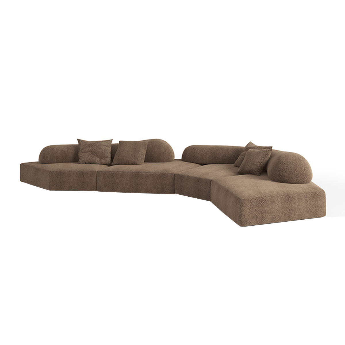 Italian-Inspired Minimalist Modular Backrest Sofa