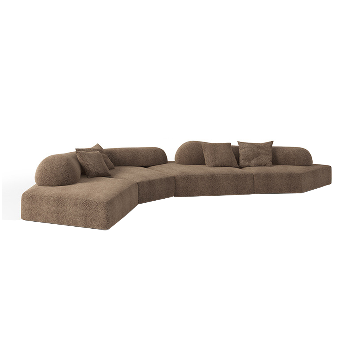 Italian-Inspired Minimalist Modular Backrest Sofa