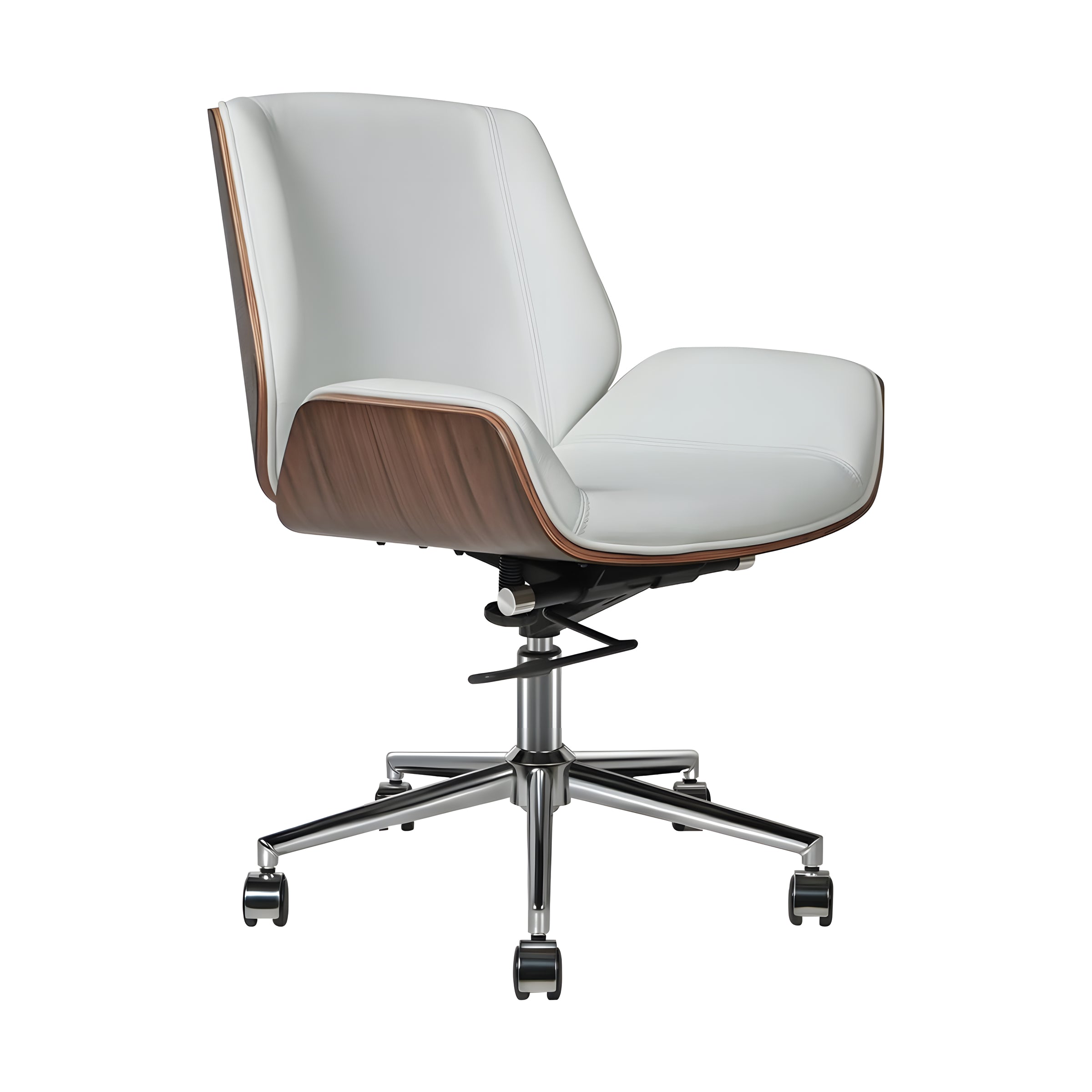 Modern Leather Office Chair with Adjustable Height & 360° Swivel（Stock Items）