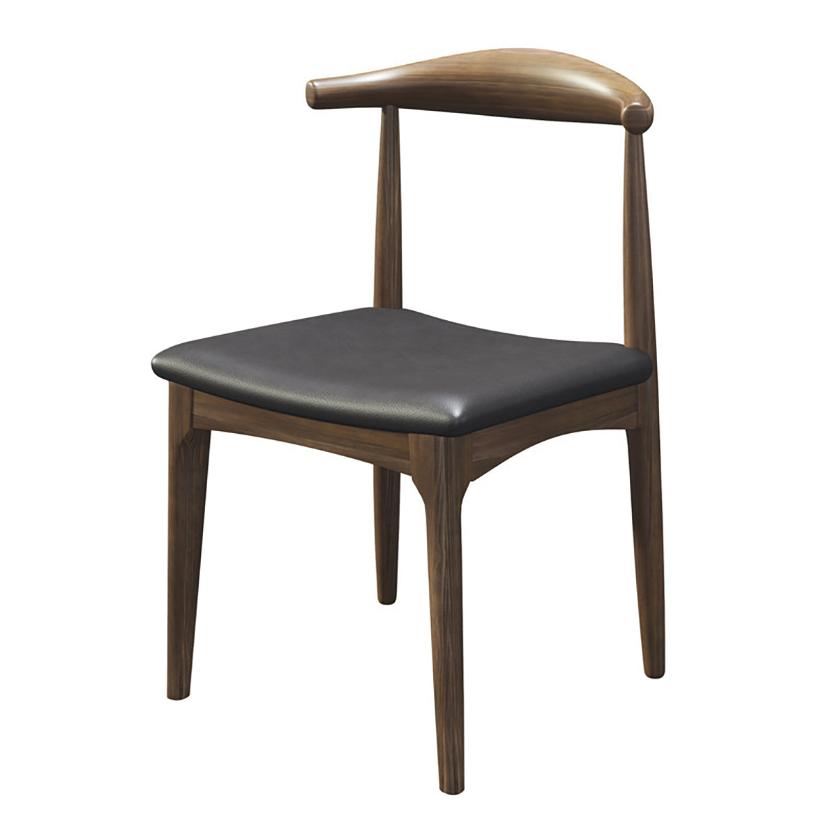 Minimalist Modern Solid Wood Dark Gray Rectangular Conference Table With Unique Leg Design