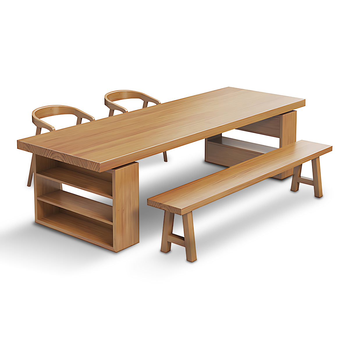 Solid Wood Long Conference Table Negotiation Table