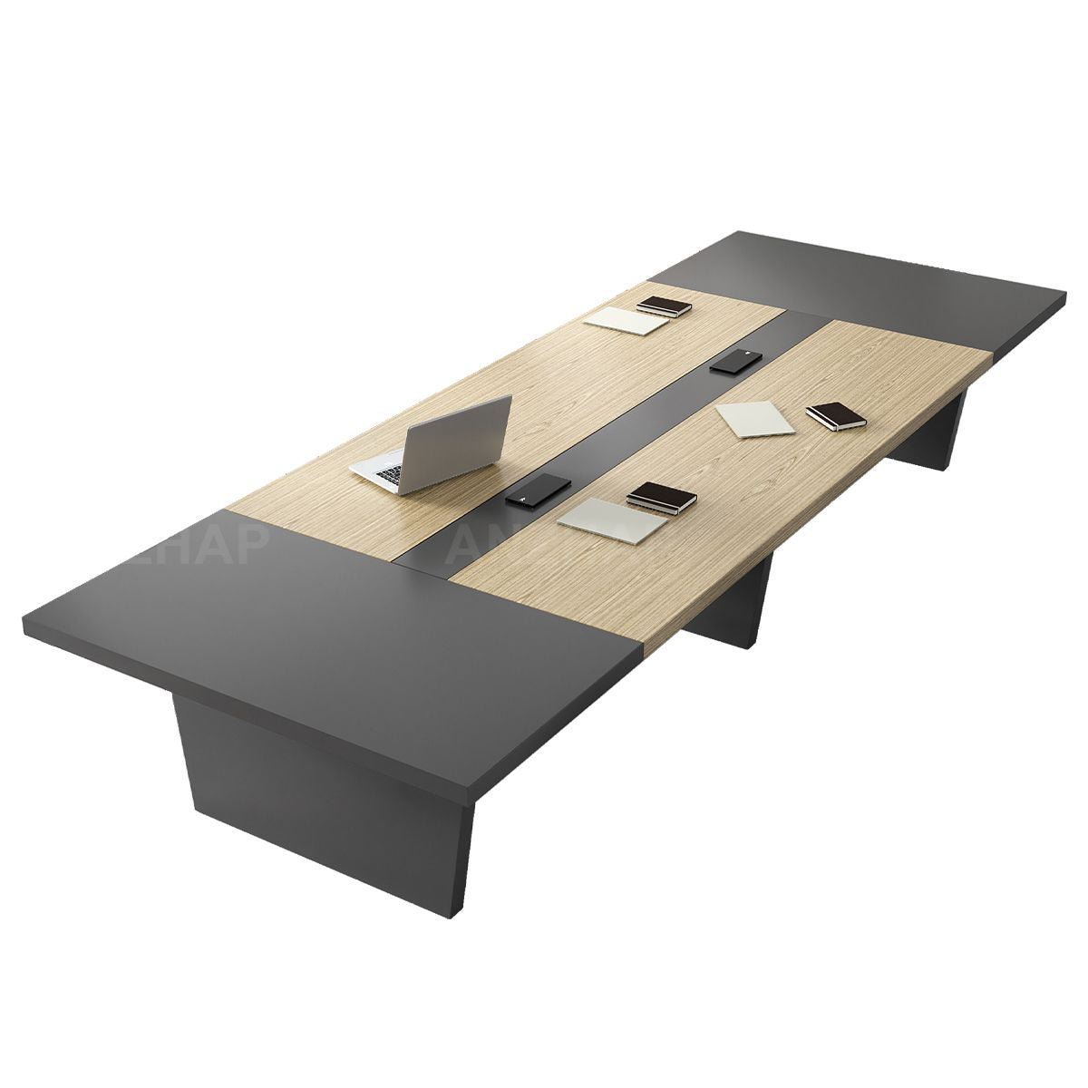 Stylish and Premium Spacious Conference Table with Two-Tone Design（Stock Items）
