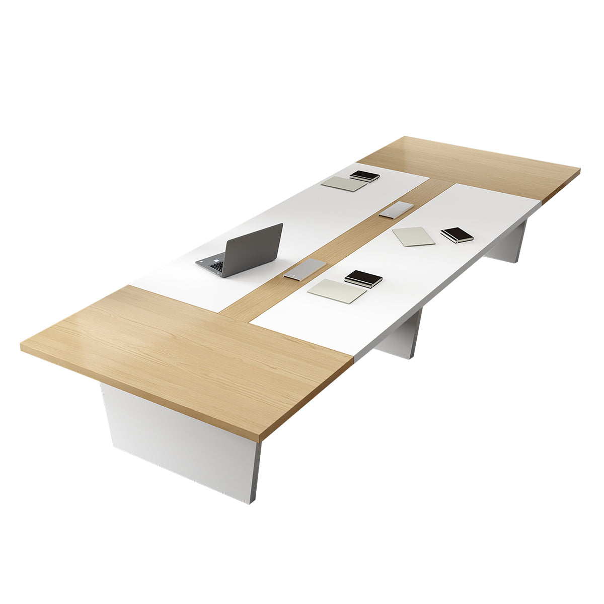 Stylish and Premium Spacious Conference Table with Two-Tone Design（Stock Items）