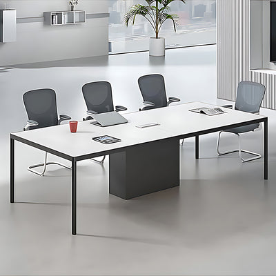 Rectangular Conference Table Wrapped In Aluminum