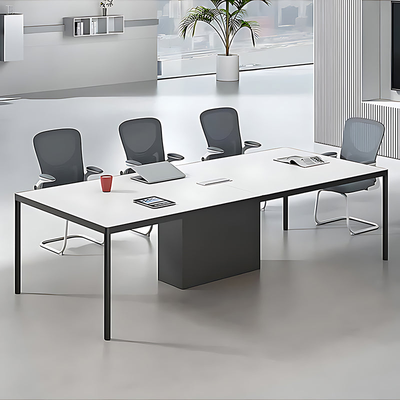 Rectangular Conference Table Wrapped In Aluminum