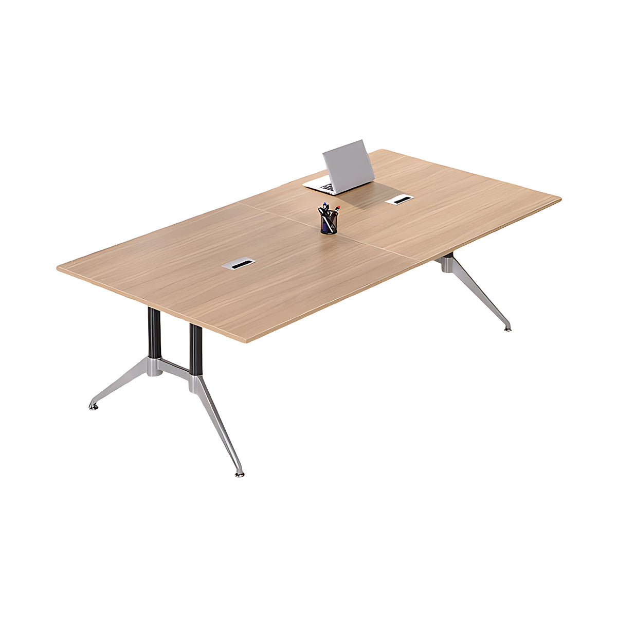 Long and Stylish Office Meeting Table Set