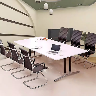 Modern Minimalist Rounded Conference Table