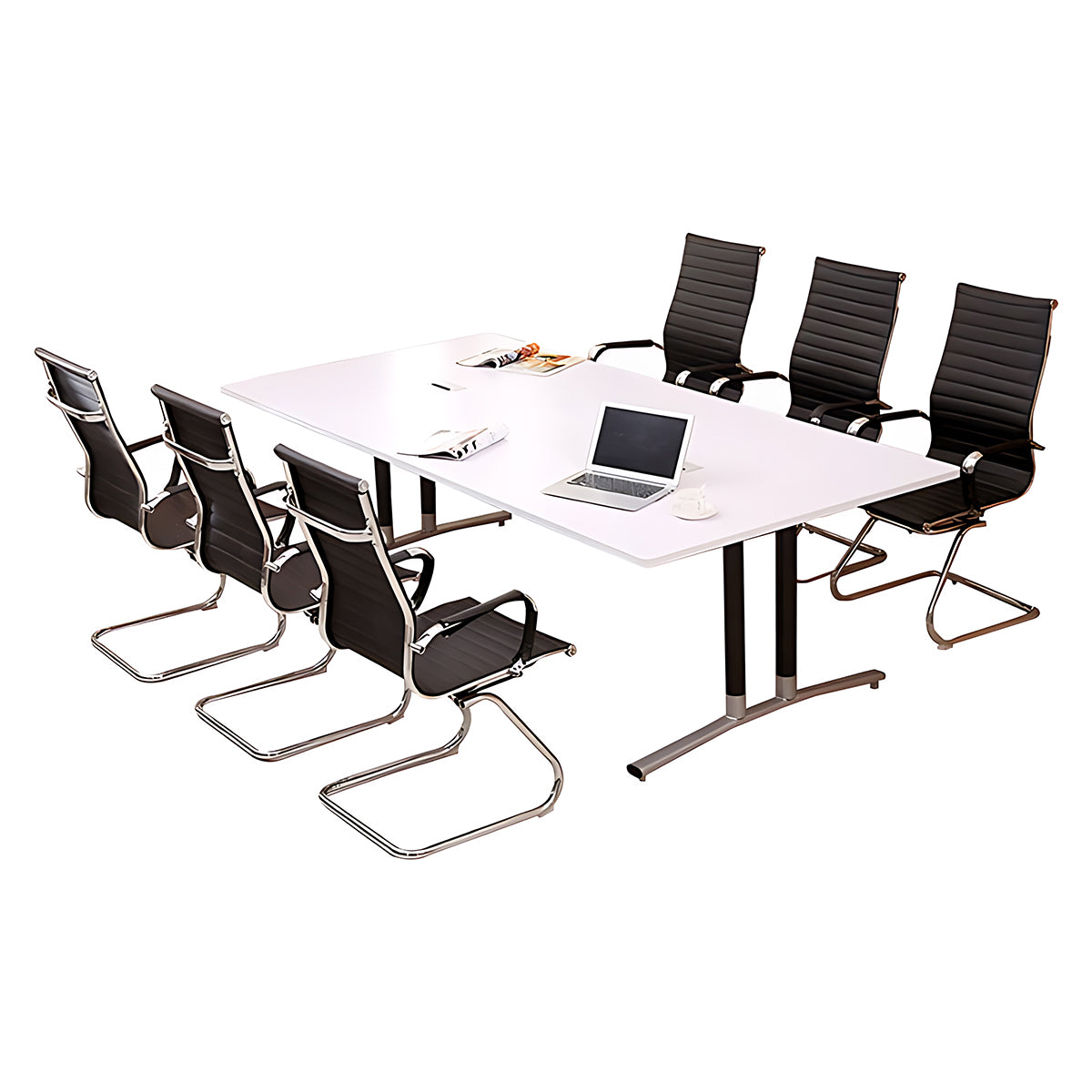 Modern Minimalist Rounded Conference Table