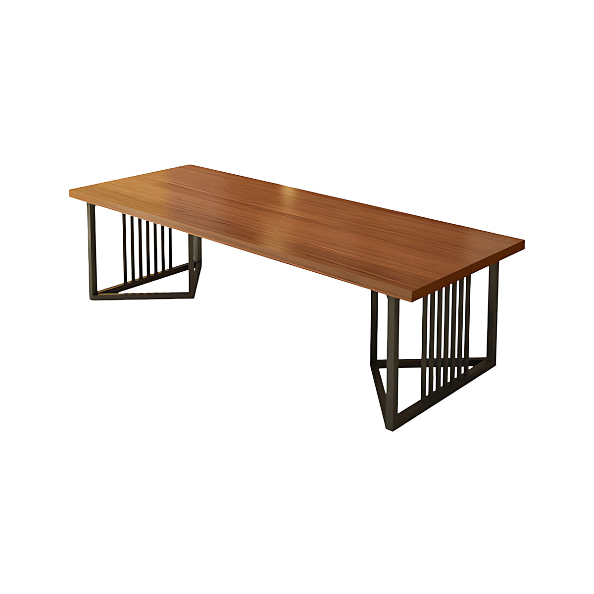 Nordic Modern Solid Wood Conference Table  Industrial Style Office Long Table