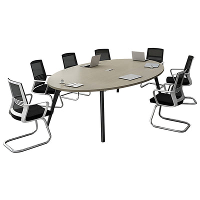 Sleek Office Solution Modern Oval Conference Table