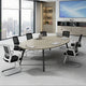 Sleek Office Solution Modern Oval Conference Table