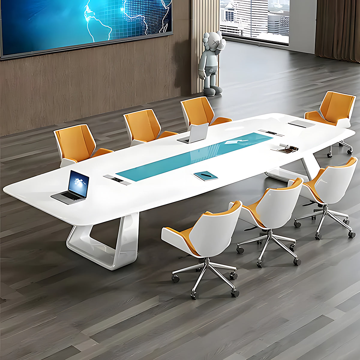 Stylish and Innovative Lacquered Conference Table