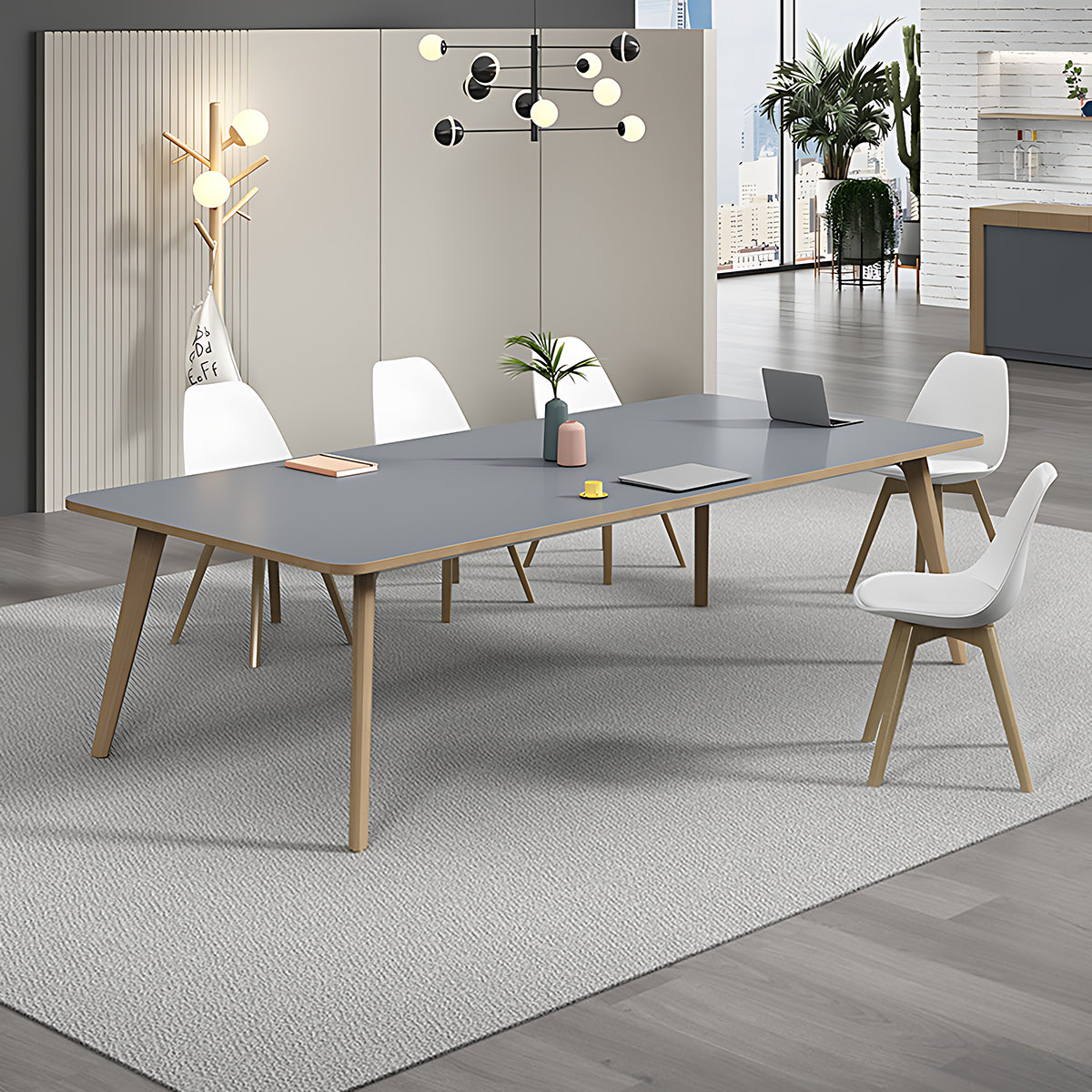 Nordic-Style Compact Conference Table