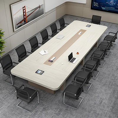 Large and Minimalist Negotiation Table Conference Table