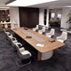 Large Rectangular Conference Table with Office Chair Set