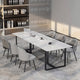 Simple Stylish Rectangular Marble Conference Table Office Desk