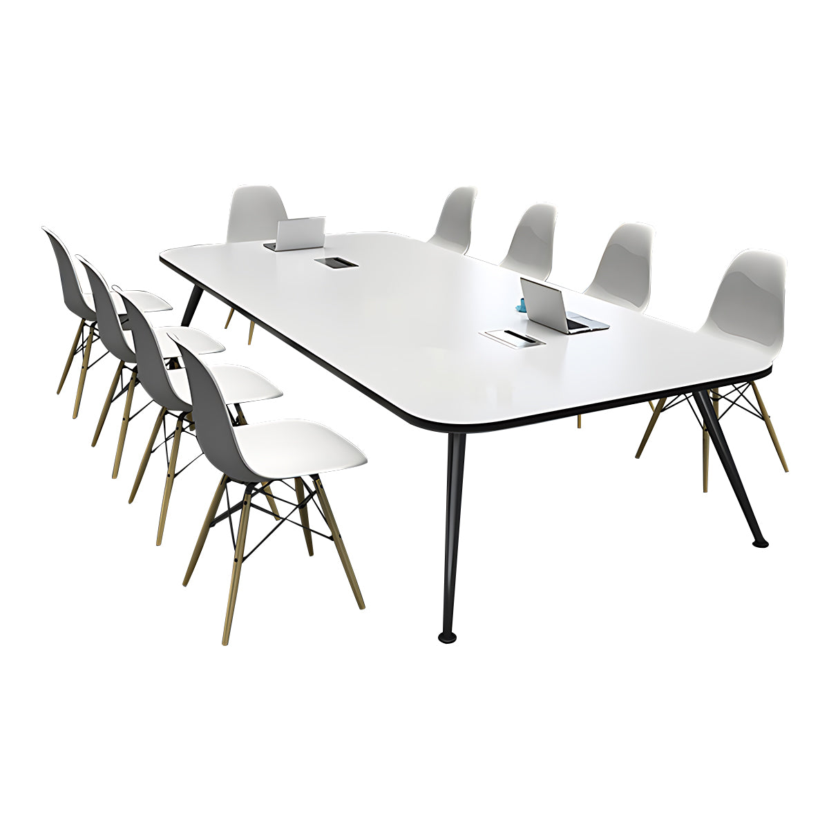 White Elegant Negotiatio Table Office Desk Conference Table