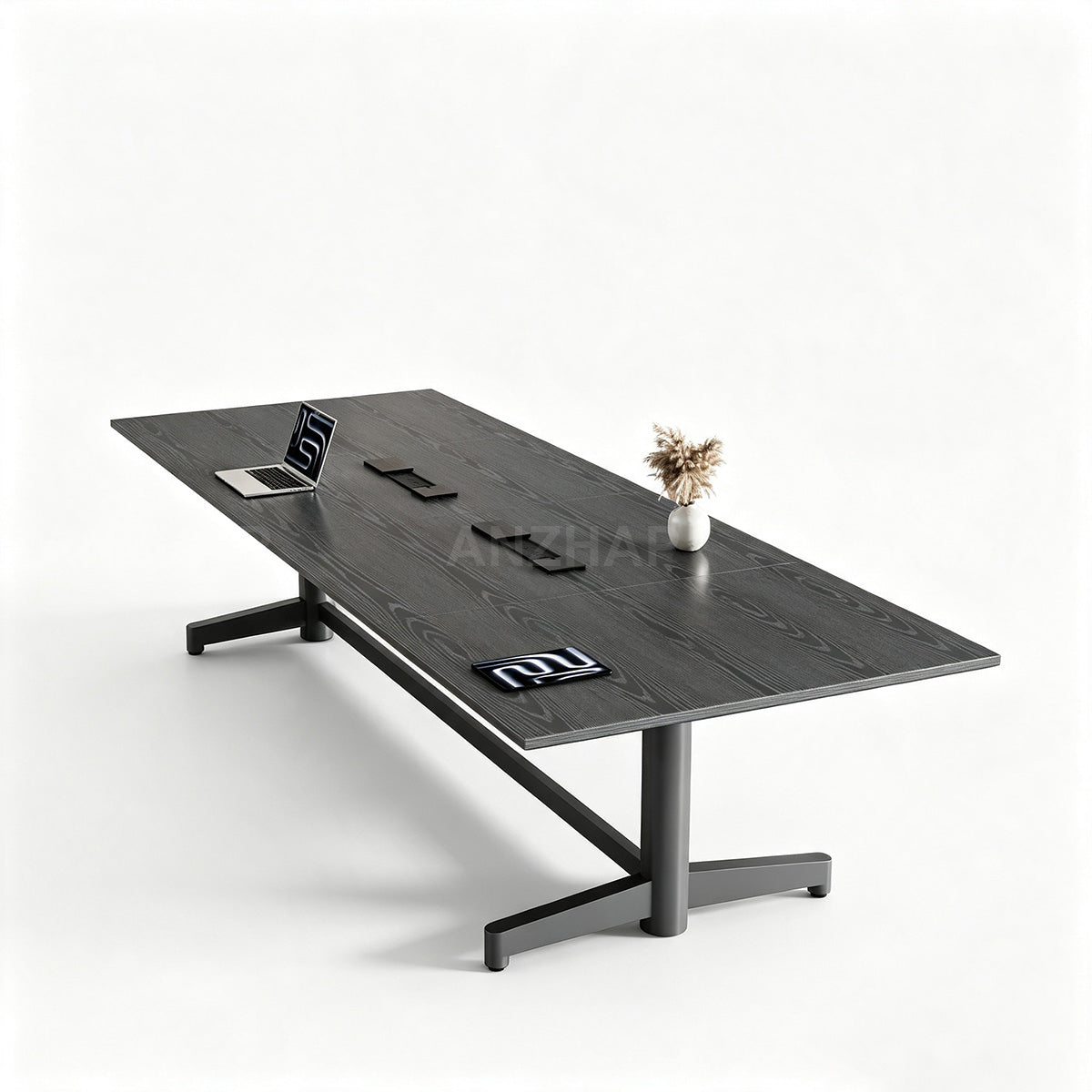 Conference Table with Built-In Power Outlet, Cable Management & Reinforced Legs（Stock Items）