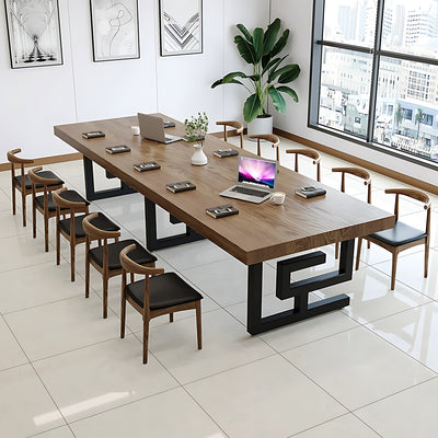 Nordic-Inspired Simplistic Solid Wood Conference Table