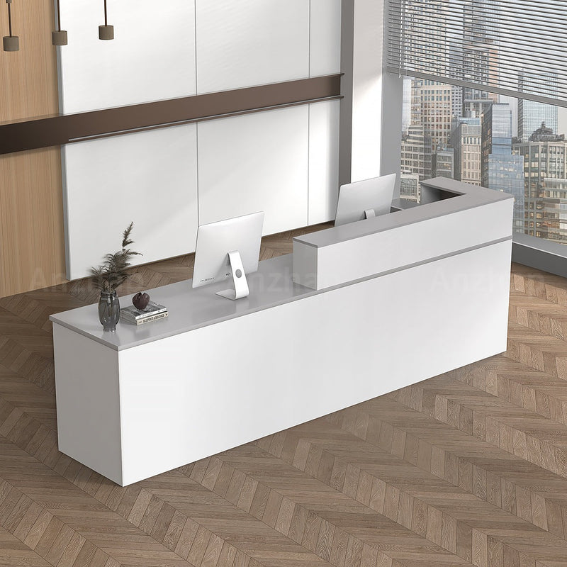 Modern reception desk with Keyboard Tray and Drawer