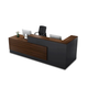 Minimalist L-Shaped Reception Desk with Counter and Drawers (West Coast)