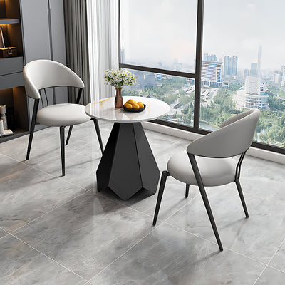 Business Slate Reception Table and Chair Set