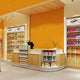 Supermarket convenience store small bar counter front desk reception desk