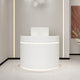 Modern White Reception Counter with LED Lights