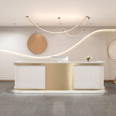 Minimalist Modern Cashier Counter Reception Desk for Small Shops