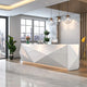 White Lacquer Front Desk Reception Desk Company Welcome Desk