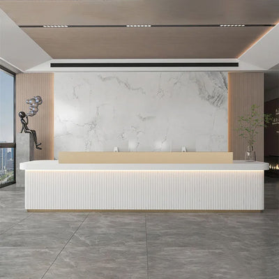 Modern Minimalist Company Hotel Front Desk Reception Desk