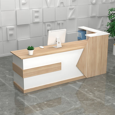 Simple Modern Supermarket Corner Cashier Counter Table