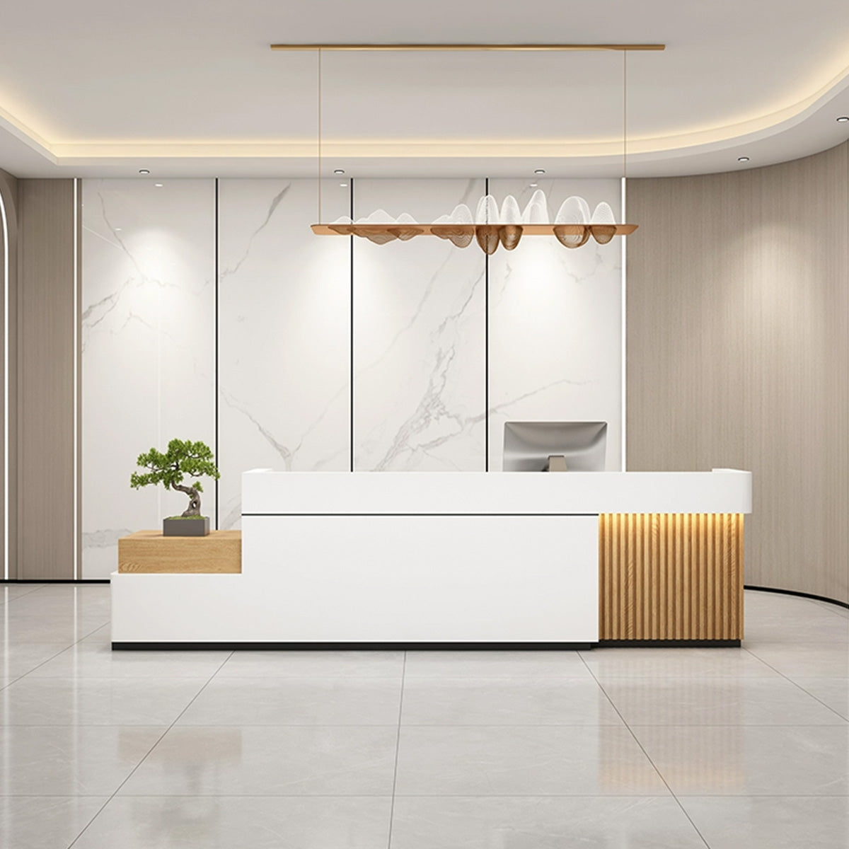 Simple Modern Company Hotel Reception Front Desk