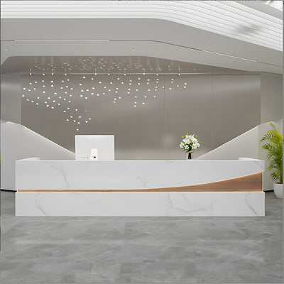 Modern Simple Company Front Desk Reception Desk Baking Lacquer Bar Table