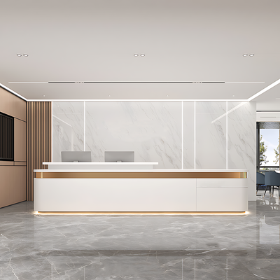 Simple Modern Company High-end Front Desk Reception Desk