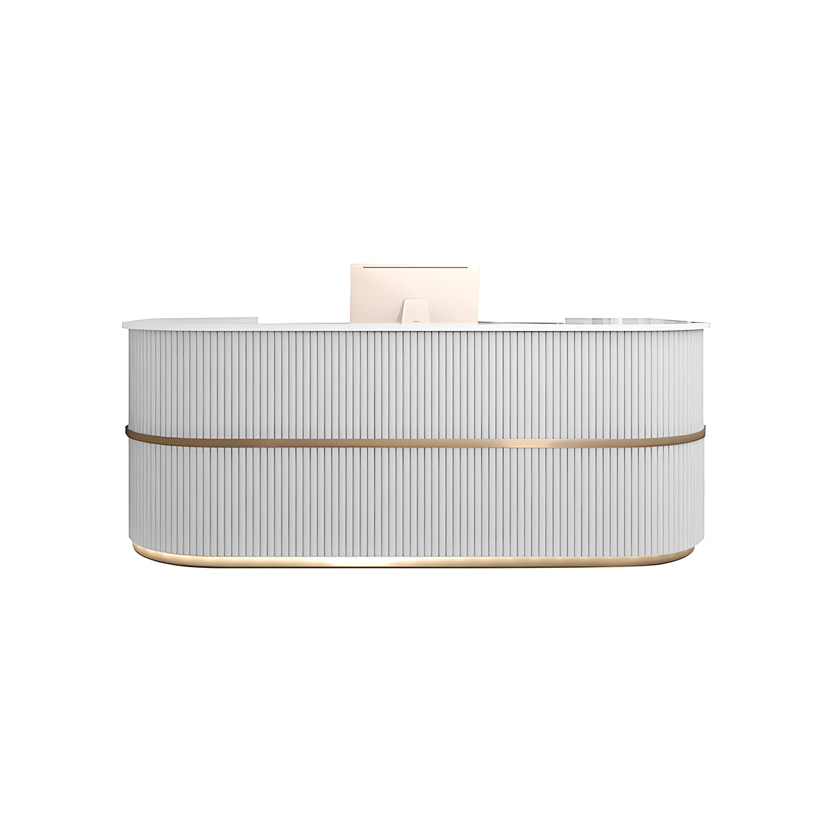 Clothing Store Women's Curved Reception Front Desk