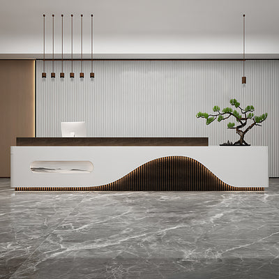 Simple and Modern Hotel Reception Desk