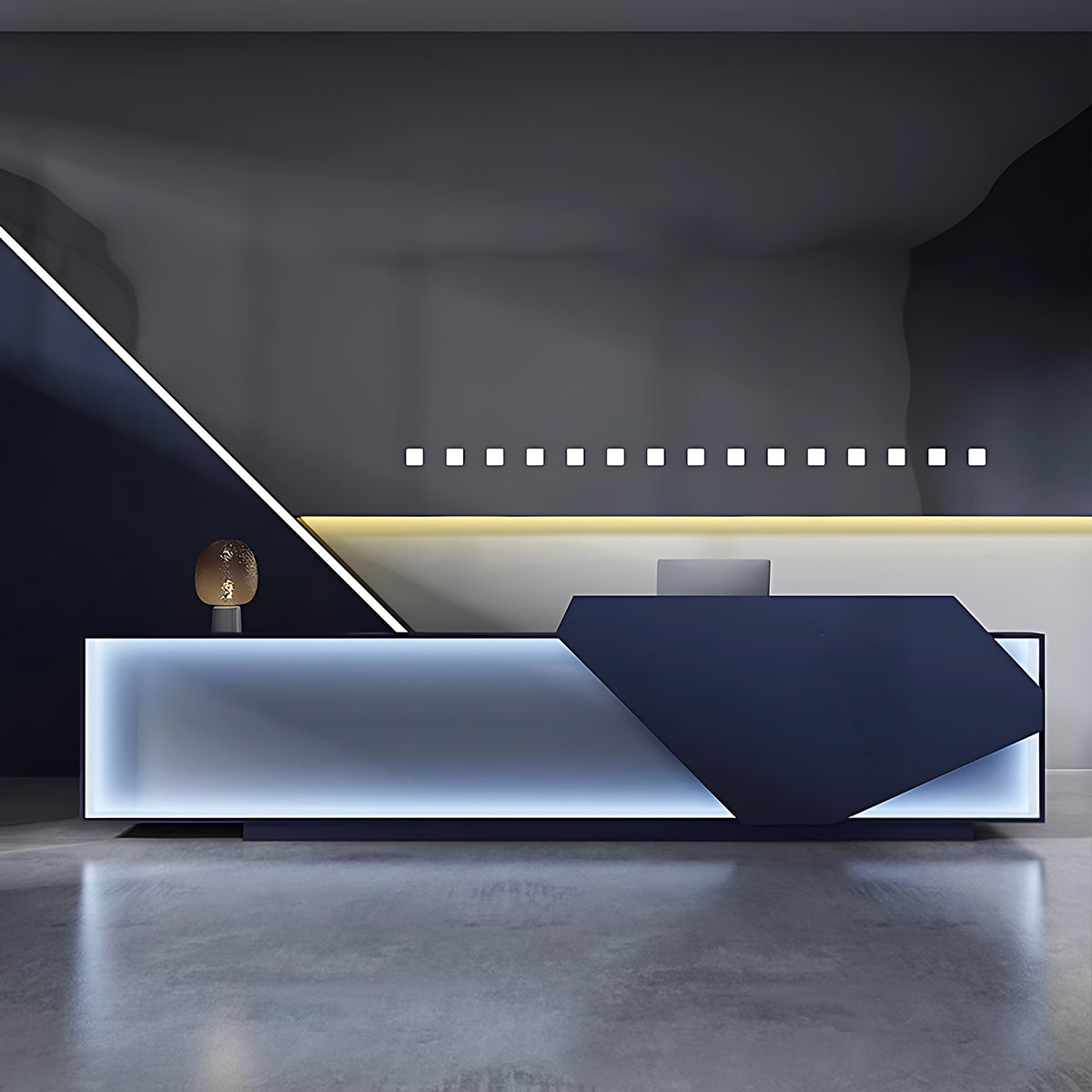 Simple Modern Company Lacquered Reception Desk