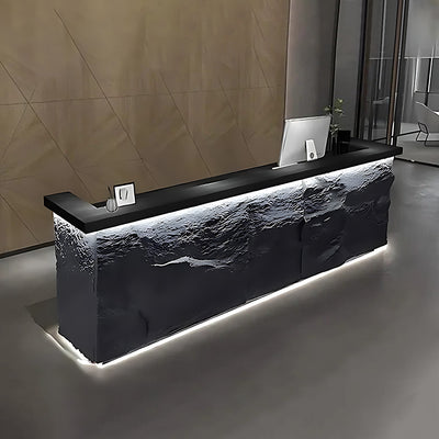 New Chinese Style Vintage Imitation Stone Reception Desk