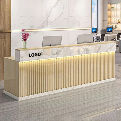 Modern Light Luxury Multifunctional Reception Desk（Stock Items）