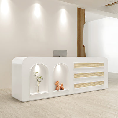 Lacquer Beauty Bar Reception Desk Modern and Minimalist Design for Salons（East Coast）