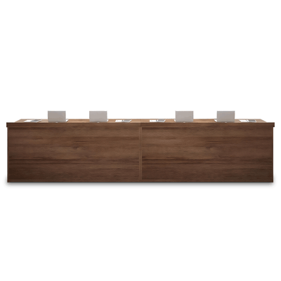 Minimalist Rectangular Wooden Reception Desk