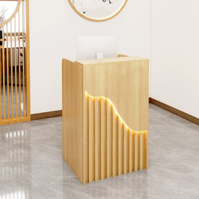 Stylish Wooden Small Reception Desk