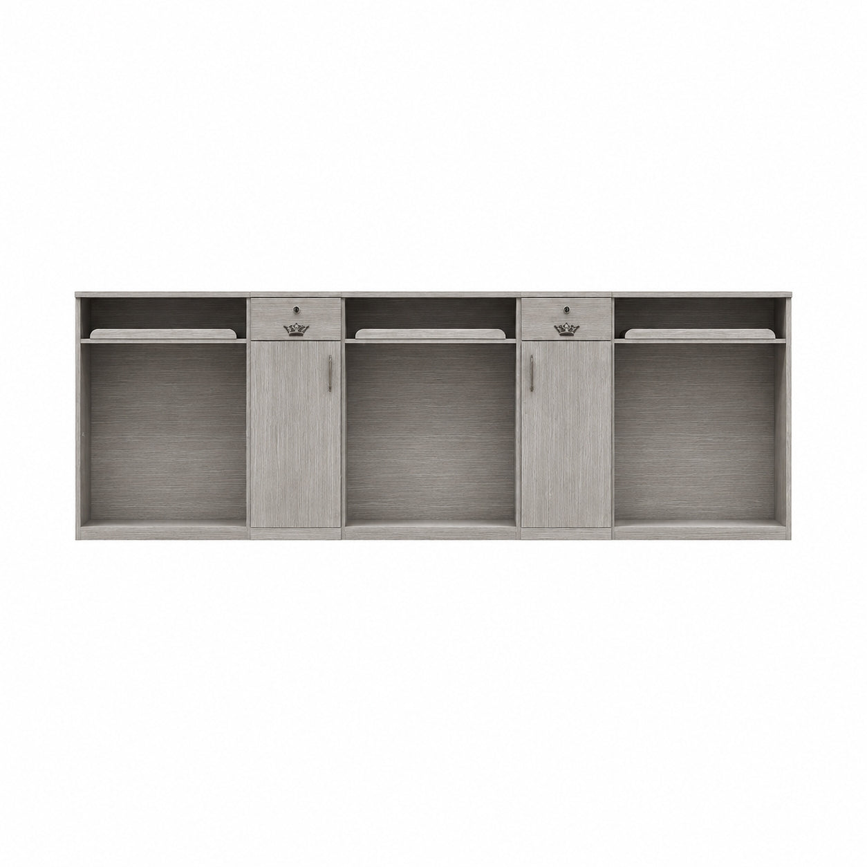 Reception Desk 59–157 in Wide with Ample Storage & Solid Wood