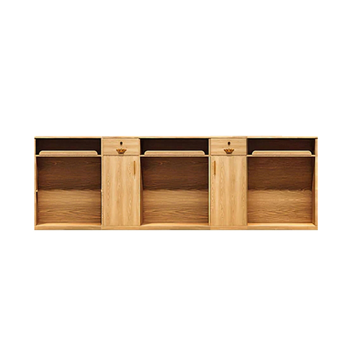 Reception Desk 59–157 in Wide with Ample Storage & Solid Wood