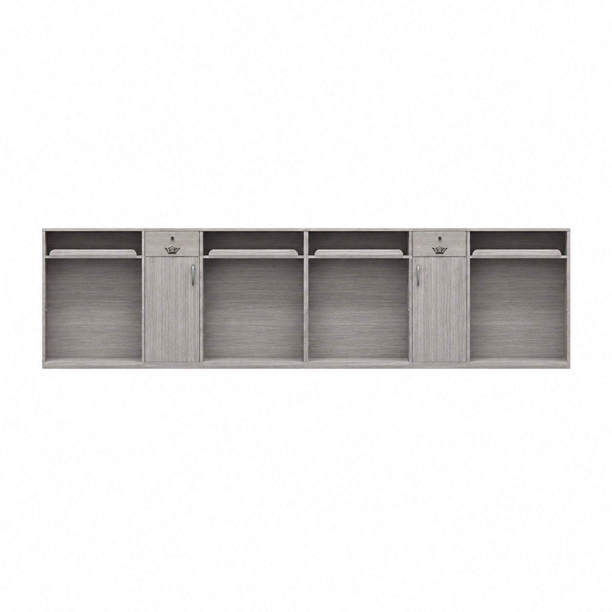 Reception Desk 59–157 in Wide with Ample Storage & Solid Wood