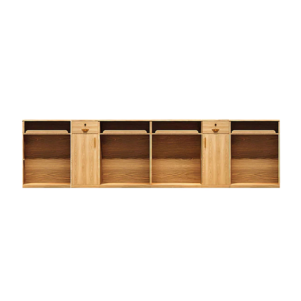 Reception Desk 59–157 in Wide with Ample Storage & Solid Wood