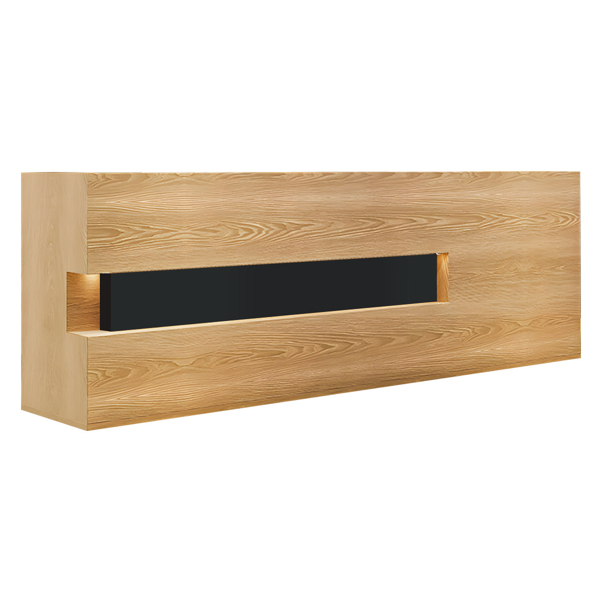 Reception Desk, Natural Wood Grain, Natural Wood Grain finish, L59" x W24" x H39", for reception area or front office, commercial reception furniture