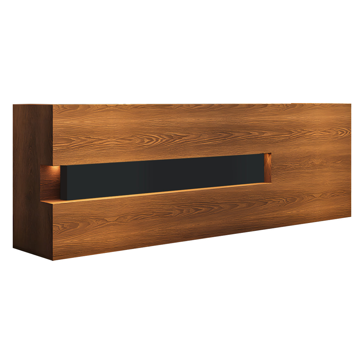 Reception Desk, Brown Wood Grain, Brown Wood Grain finish, L59" x W24" x H39", for reception area or front office, commercial reception furniture